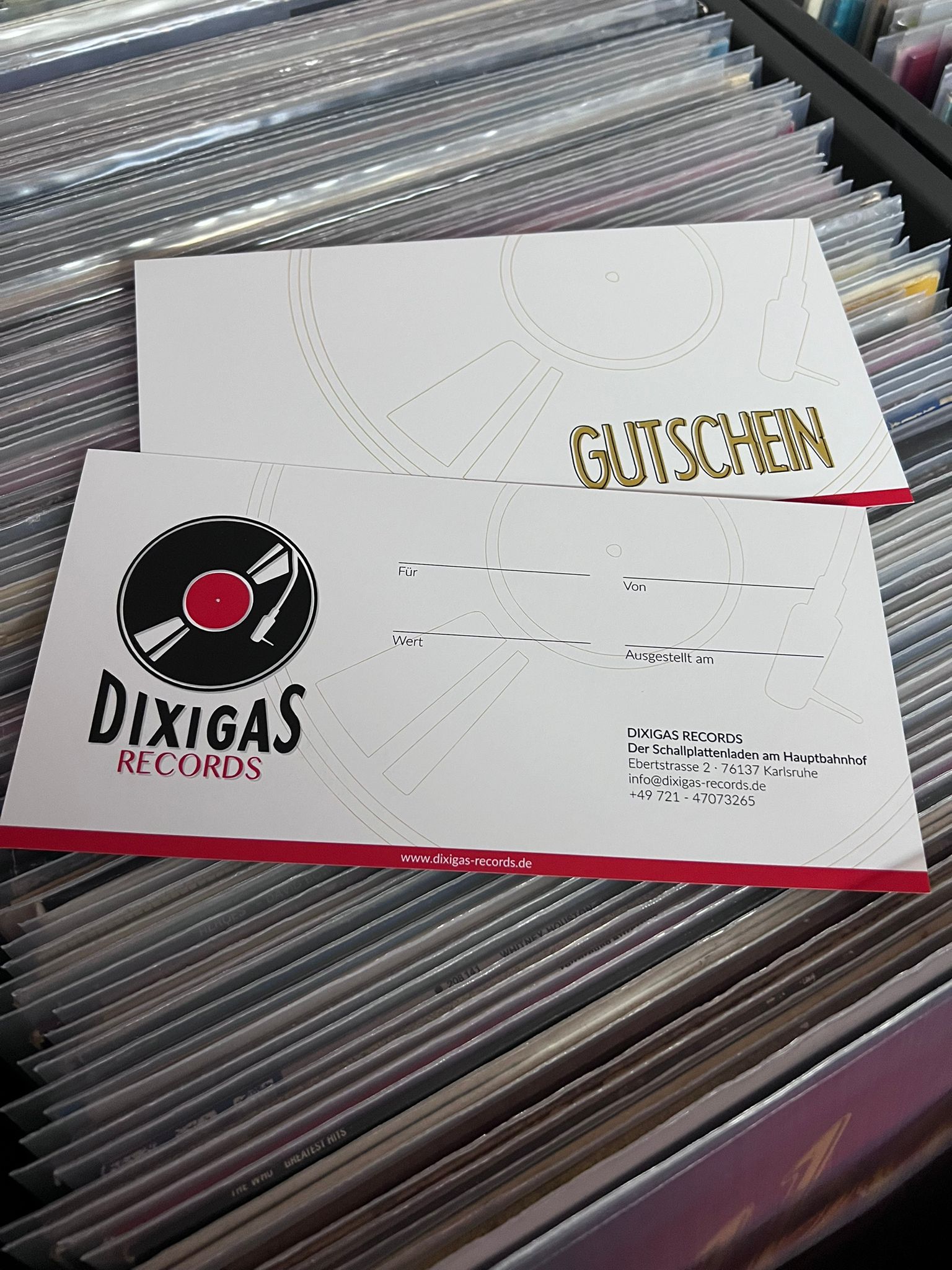 Dixigas-Records-Gutschein